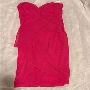 Minuet Petite Strapless Fuchsia Dress